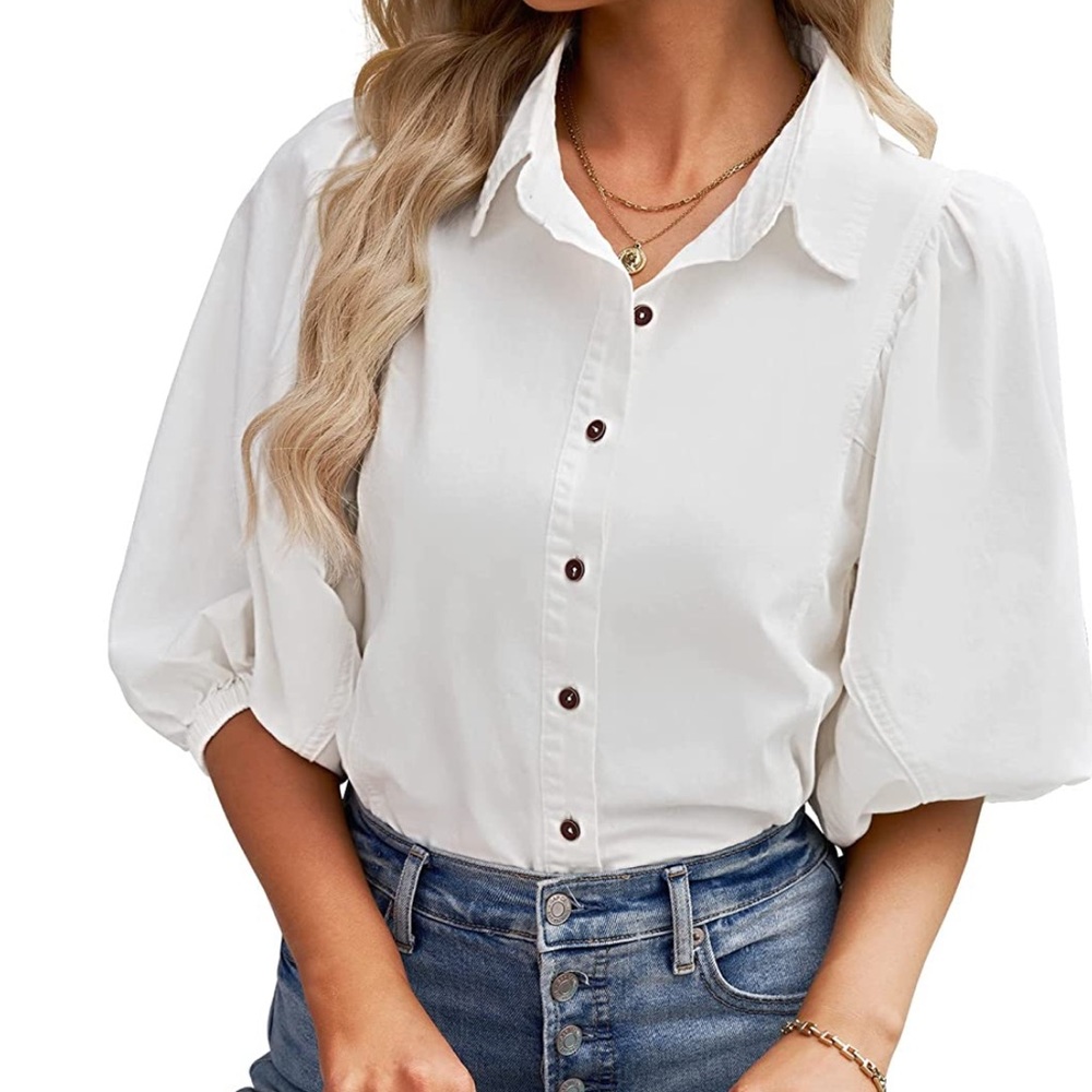 Button down denim shirt